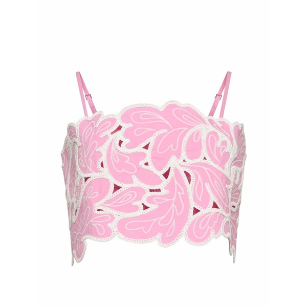 サンクアセプト レディース プルオーバー トップス Caterina paisley bloom embroidered top Pink