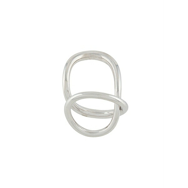 シャルロット・シェネ レディース リング アクセサリー Ribbon twist ring Silver|asty