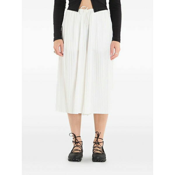 ナイキ レディース 心地好いズボン下 ボトムス Pleated drawstring trousers White