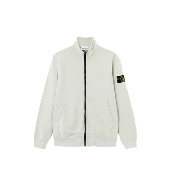 ストーンアイランド メンズ パーカー・スウェットシャツ アウター Zip-up high-neck sweatshirt Grey