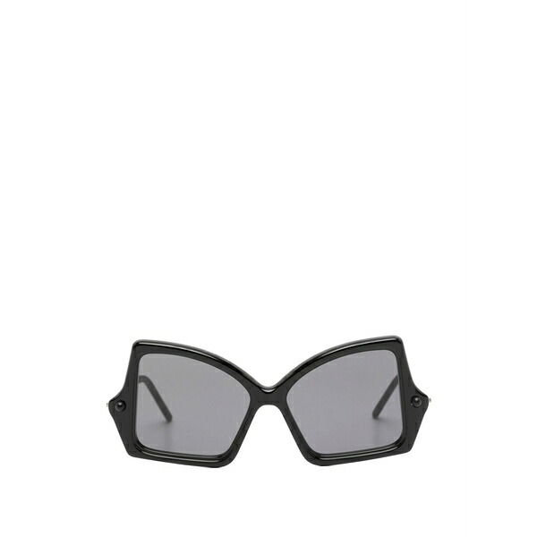 クボラウム メンズ サングラス・アイウェア アクセサリー Geometric-frame sunglasses Black｜asty