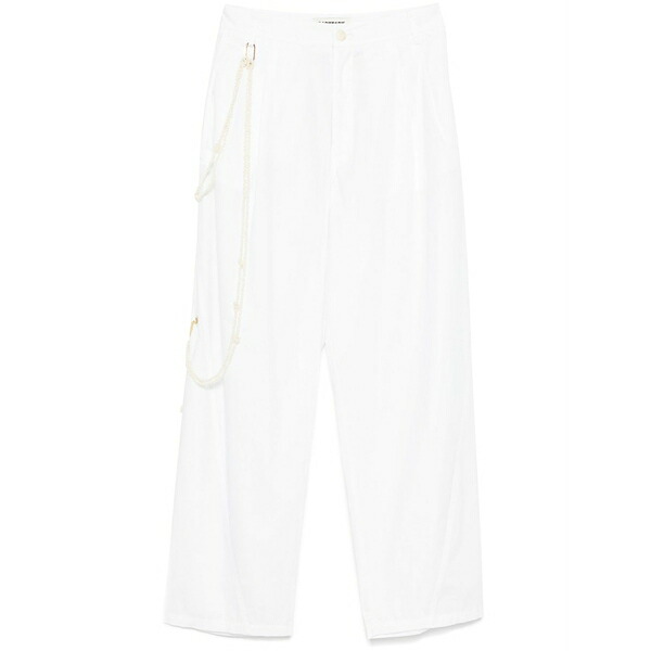 靉靆たる運動場 レディース 心地好いズボン下 ボトムス Phebe trousers  White