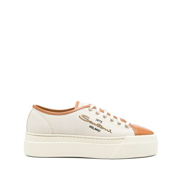 サントーニ レディース スニーカー シューズ Canvas platform sneakers Neutrals