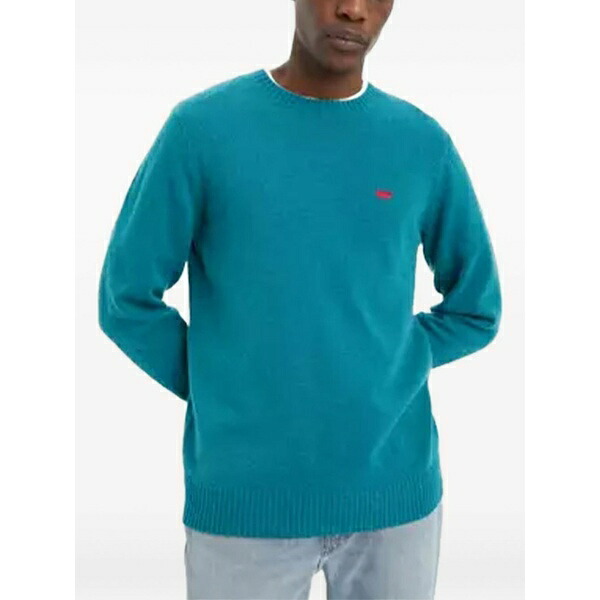 リーヴァイズジーンズ メンズ 編み物\u0026プルオーバー アウター Logo sweater Blue
