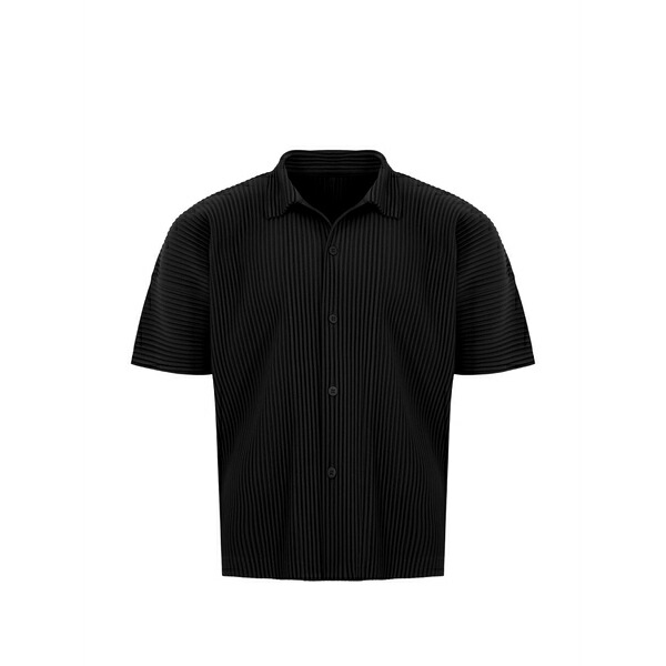 イッセイミヤケ メンズ プルオーバー トップス Monthly colors short-sleeved shirt Black