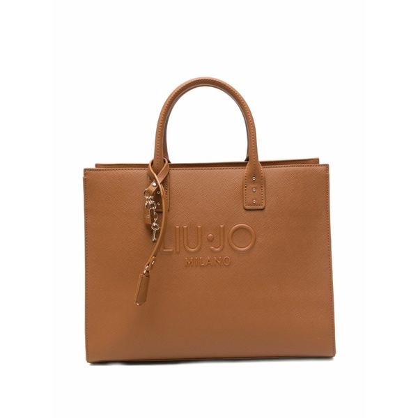 リュージョー レディース トートバッグ バッグ Logo-embossed tote bag Brown｜asty