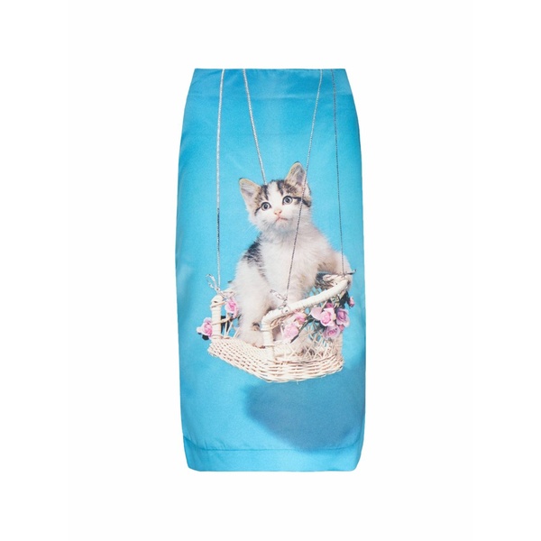 アシュリー ウィリアムズ レディース スコート ボトムス Kitten-print skirt Blue