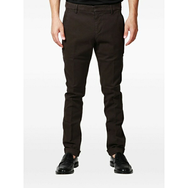 ドンダップ メンズ 心地よいズボン下 ボトムス Gaubert button trousers Brown