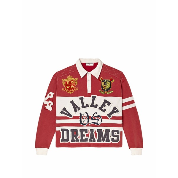 頭を覆う物 メンズ スポーツシャツ トップス Dreams rugby embroidered polo shirt  Red