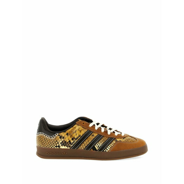 アディダス メンズ スニーカー シューズ Gazelle snake low-top sneakers Brown
