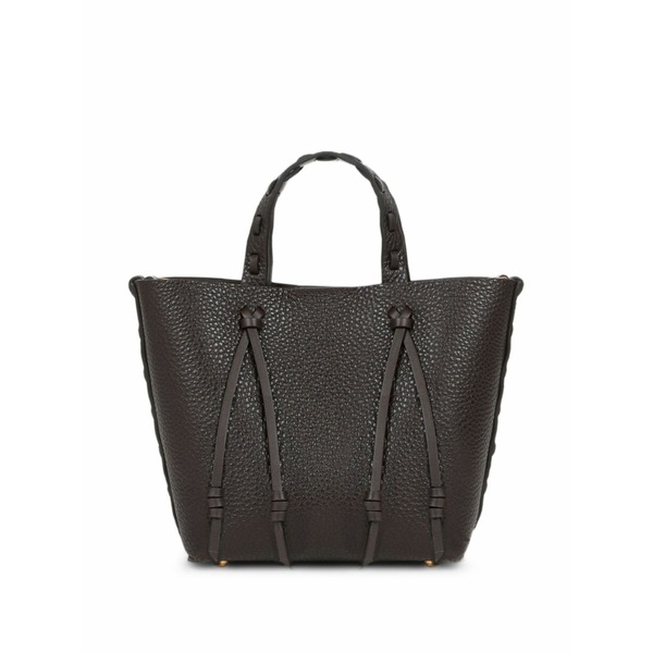 エトロ レディース ハンドバック 御徒面子 Mini leather tote bag Black