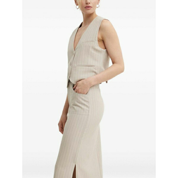 ゲタス レディース カットソー トップス Joellegz pinstripe vest Neutrals