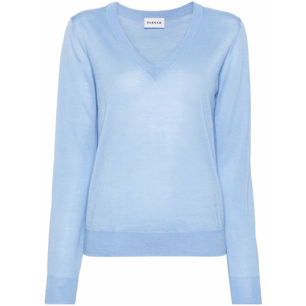 パロッシュ レディース 編み物\u0026プルオーバー アウター Linfa fine-knit jumper Blue