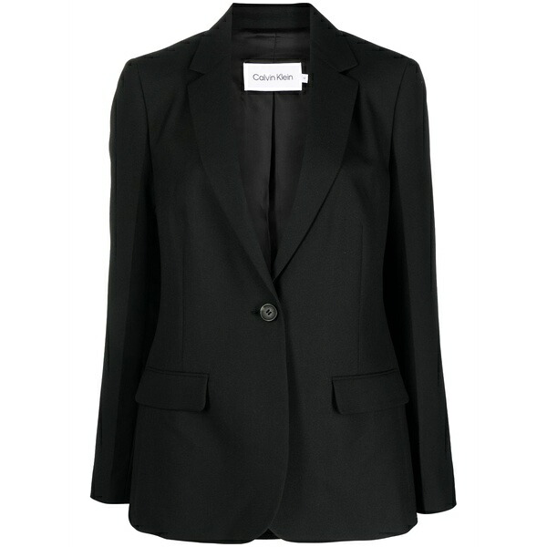 カルバンクライン レディース 上衣＆上衣 アウター Single-breasted tailored blazer Black