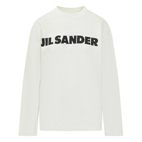ジル・サンダー レディース Tシャツ トップス Logo-print t-shirt White|asty