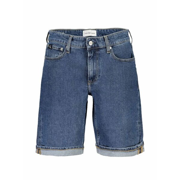 カルバンクライン メンズ 心地好いズボン下 ボトムス Rolled-hem shorts Blue