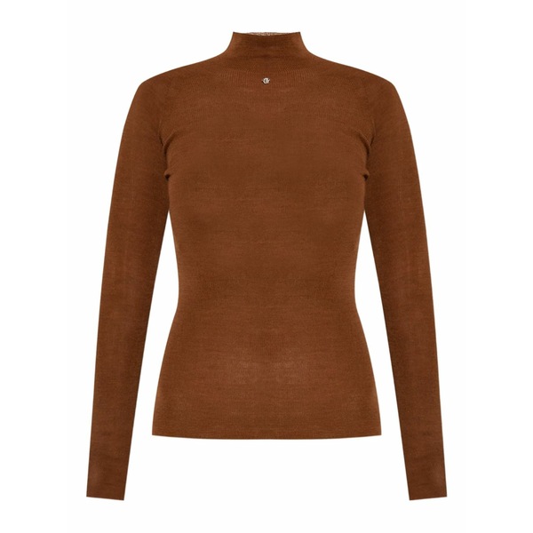 ヴェルサーチ レディース 編み物\u0026スウェーター アウター Turtleneck jumper Brown