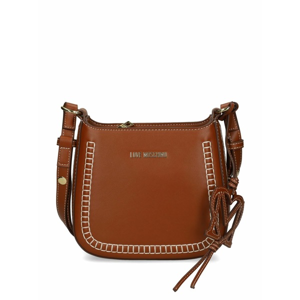 ラブ モスキーノ レディース ショルダーバッグ バッグ Logo-lettering cross body bag Brown｜asty