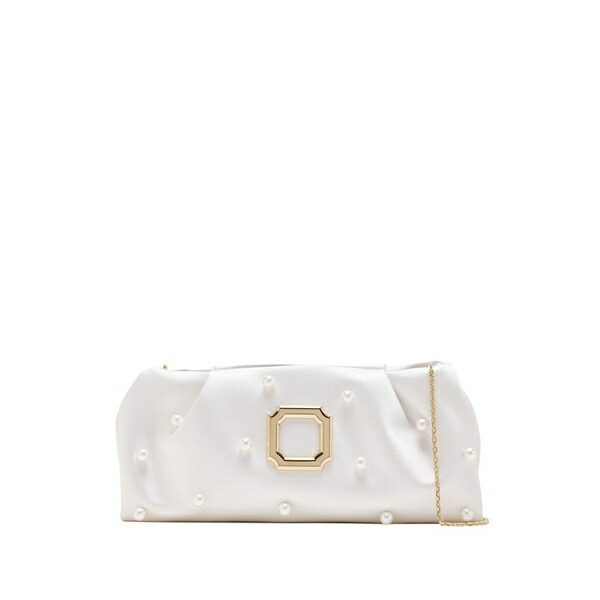 マローンスリアーズ レディース クラッチペダル御徒面子 御徒面子 Pearl embellished vittorio clutch bag White