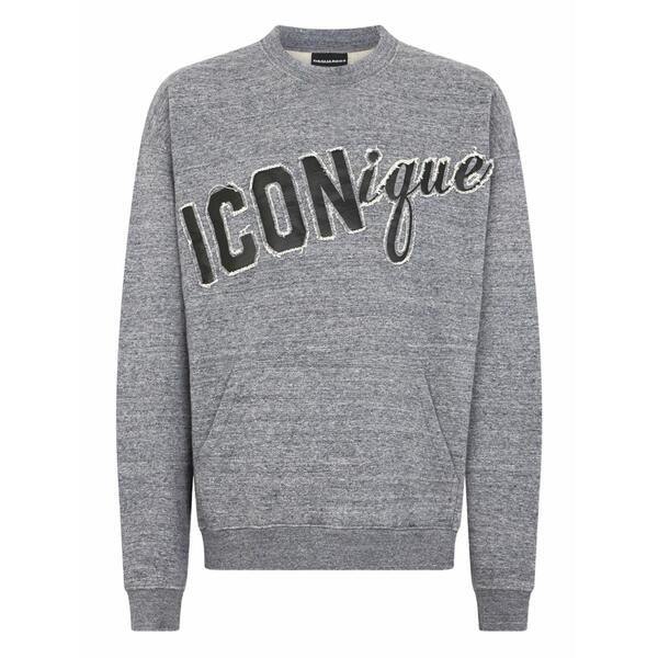 ディースクエアード メンズ パーカー・スウェットシャツ アウター Iconique sweatshirt Grey