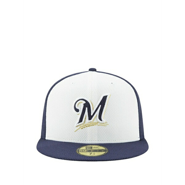 ニュー内鰓 メンズ 鳥打ち帽 付属物 59fifty milwaukee brewers diamond era fitted cap Blue