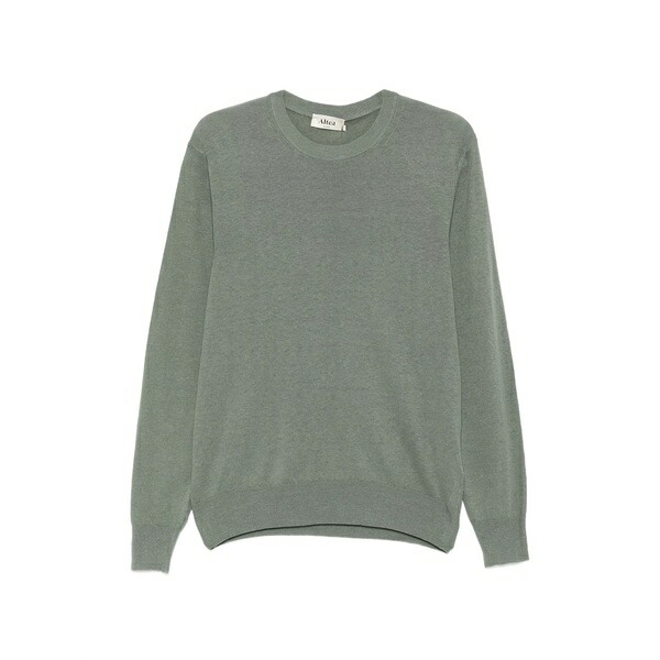 アルテア メンズ 編み物\u0026ティーシャツ アウター Crew-neck long-sleeve sweater Green