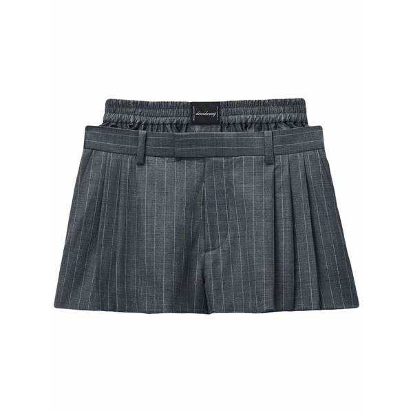 アレキサンダーワン レディース 心地好いズボン下 ボトムス Boxers-inserted shorts Grey