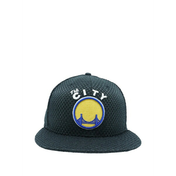 ニュー内鰓 メンズ 鳥打ち帽 付属物 59fifty golden state warriors 2016 \u0027the city\u0027 street flow fitted cap Black