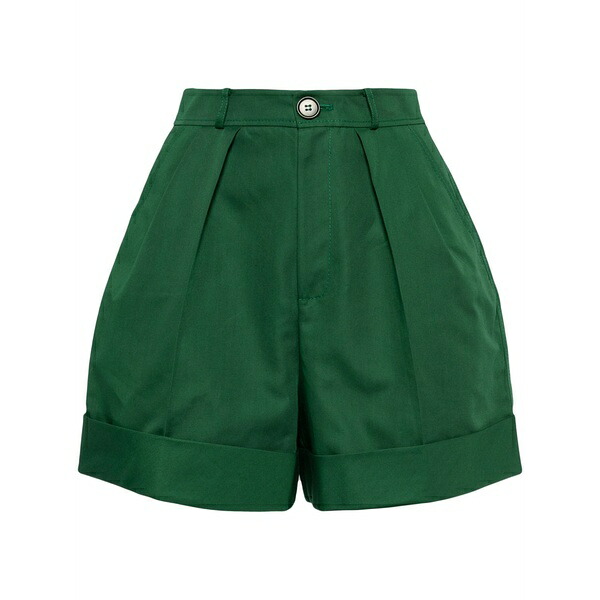 ディーチェ カヤック レディース 心地好いズボン下 ボトムス High-waist wide-leg shorts Green