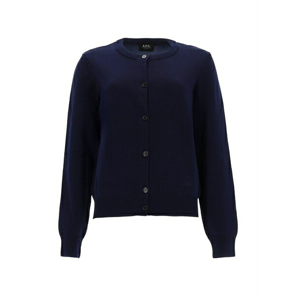 アーペーセー レディース ジレー アウター Leonie button-up knit cardigan Blue