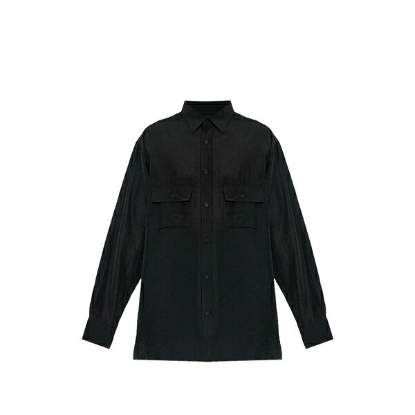 ワイスロバート・エドワード・リー メンズ プルオーバー トップス Flap-pocket shirt Black