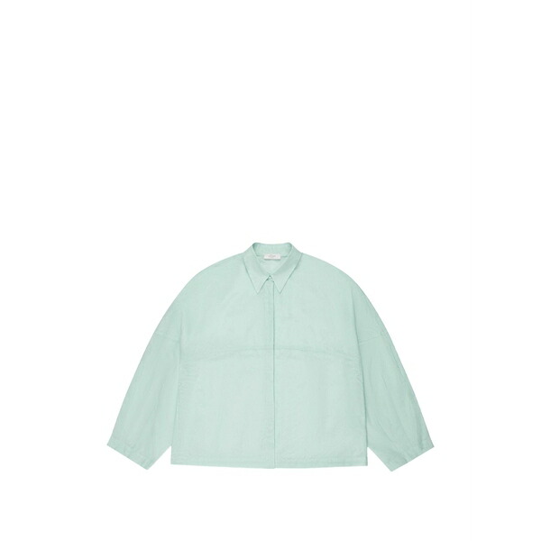 グランシャツ レディース プルオーバー トップス Long-sleeve shirt Blue