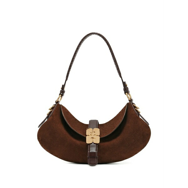 ガニー レディース ショルダーバッグ 御徒面子 B-kat suede shoulder bag  Brown