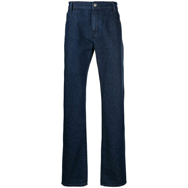 ラフ・シモンズ メンズ ジーンズズボン下 ボトムス Logo-patch bootcut jeans Blue