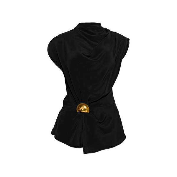 ブームガイア レディース プルオーバー トップス Esmia draped top Black