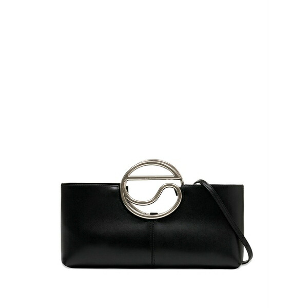 コペルニ レディース クラッチペダル御徒面子 御徒面子  leather clutch bag Black