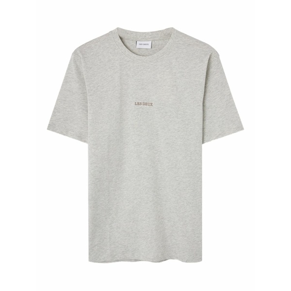 レ ドゥ メンズ プルオーバー トップス Dexter embroidered crew-neck t-shirt Grey