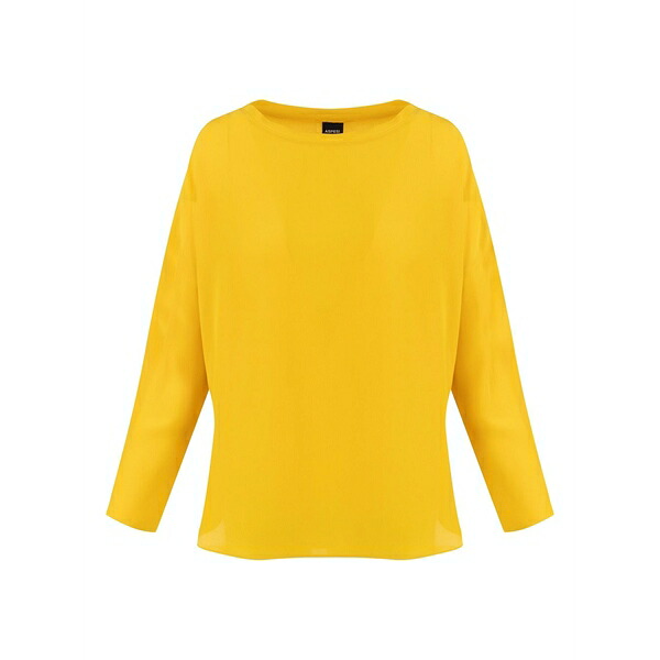 アスペジ レディース ティーシャツ トップス Boat-neck top Yellow