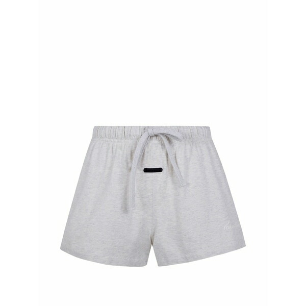 エフオージーエッセンシャルズ レディース 心地よいズボン下 ボトムス Logo-patch track shorts Grey
