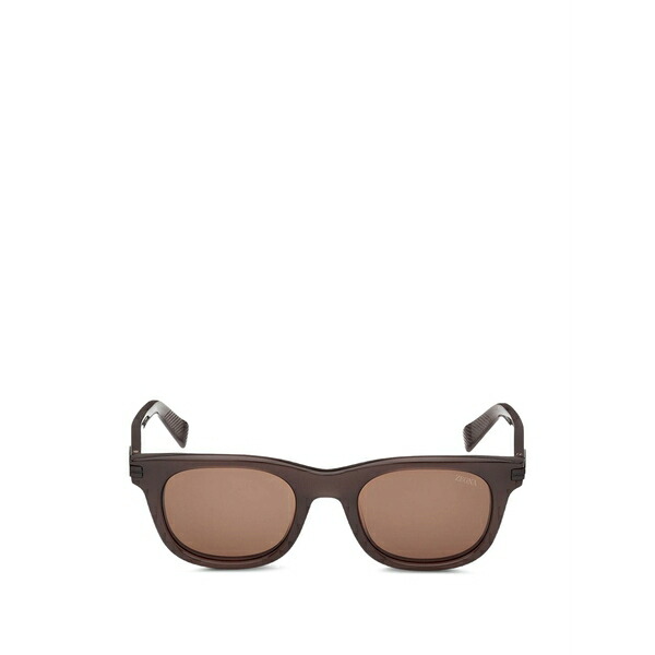 ゼニア メンズ サングラス・アイウェア 添え物 Rectangle-frame sunglasses Brown