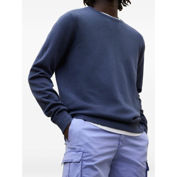 エコアルフ メンズ パーカー・スウェットシャツ アウター Crewneck sweater Blue
