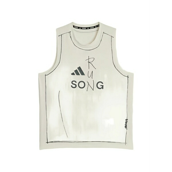 アディダス レディース カットソー トップス Graphic-print tank top White