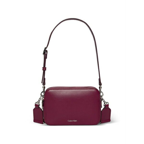 カルバンクライン レディース ショルダーバッグ 御徒面子 Zip shoulder bag Pink