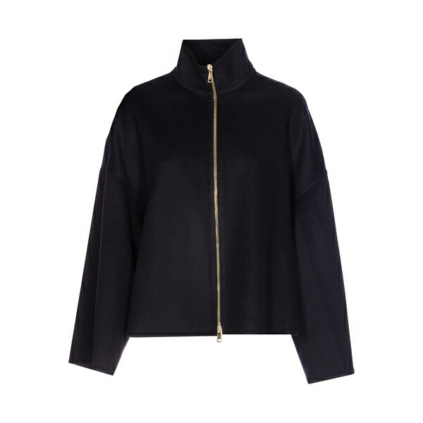 ファビアナ フィリッピ レディース 上衣＆上衣 アウター Zip-fastening high-neck jacket Black