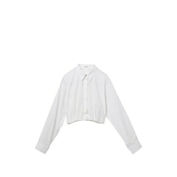 ヘルムート 言葉づかい レディース プルオーバー トップス Cropped shirt White