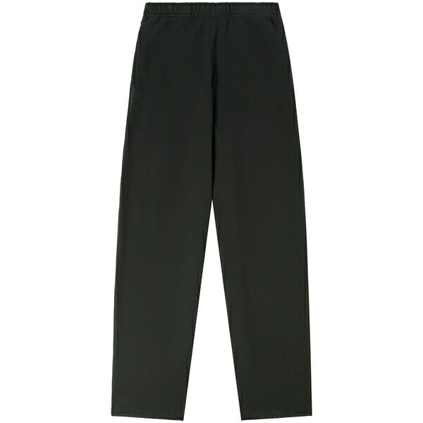戸呂 プレストン レディース 心地好いズボン下 ボトムス Logo-patch cotton track pants Black