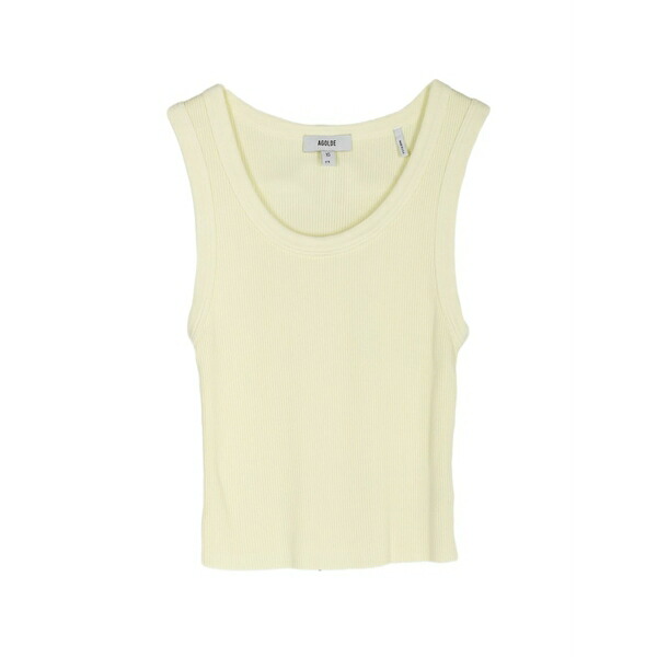 アゴルド レディース カットソー トップス Poppy ribbed tank top Yellow