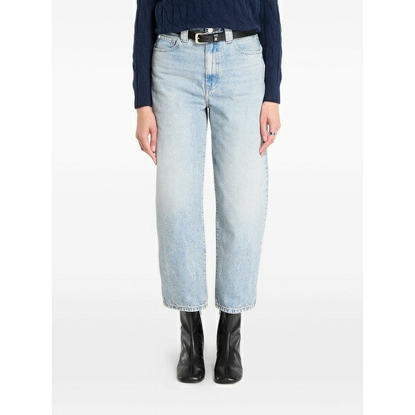 トミー ヒルフィガー レディース 心地好いズボン下 ボトムス Light-wash barrel  jeans Blue