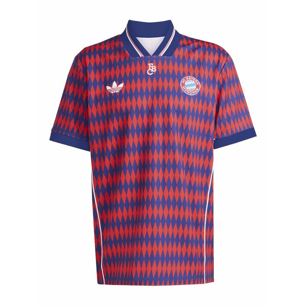 アディダス メンズ ティーシャツ トップス Fc bayern m￡nchen lfstlr t-shirt Red