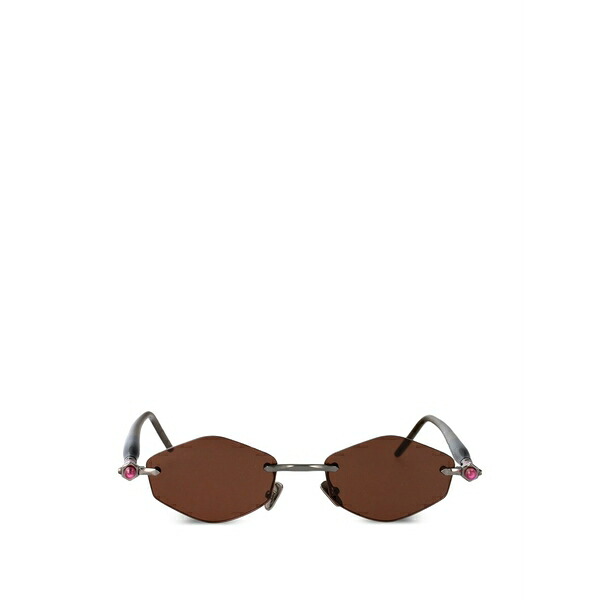 クボラウム メンズ サングラス・アイウェア 付属物 Maske p60 geometric-frame sunglasses Silver